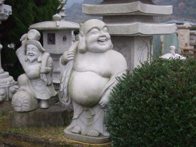 みかげ彫刻物  布袋立像　６．０尺