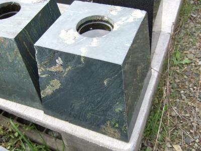 伊予青石　束石　研磨　各寸法