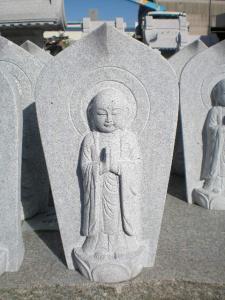 G-633　舟形地蔵１.5尺（O-2）合掌