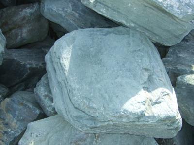 伊予青石　飛石　自然　中（φ400mm内外）