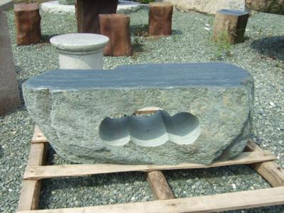 青石ベンチ３ホール